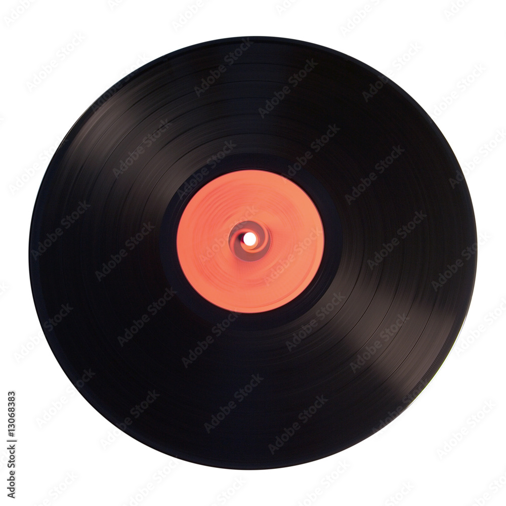 Old vinyl record isolated on white background Old vinyl record isolated on white background