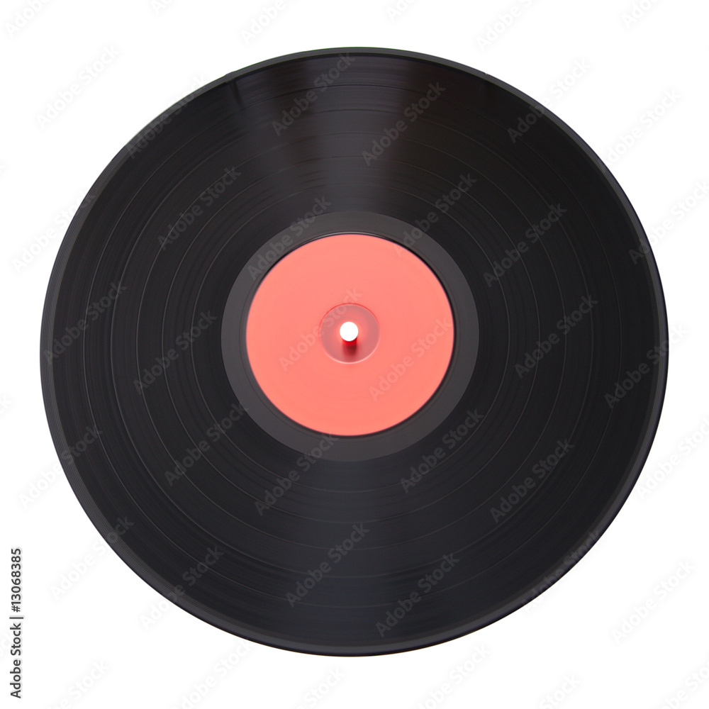 Old vinyl record isolated on white background Old vinyl record isolated on white background