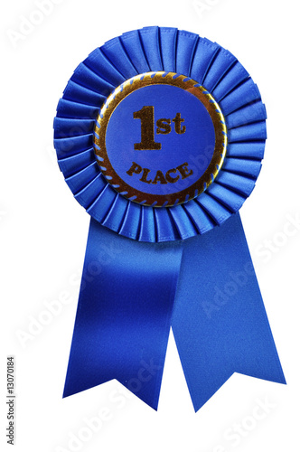 Blue Ribbon Award (with clipping path)
