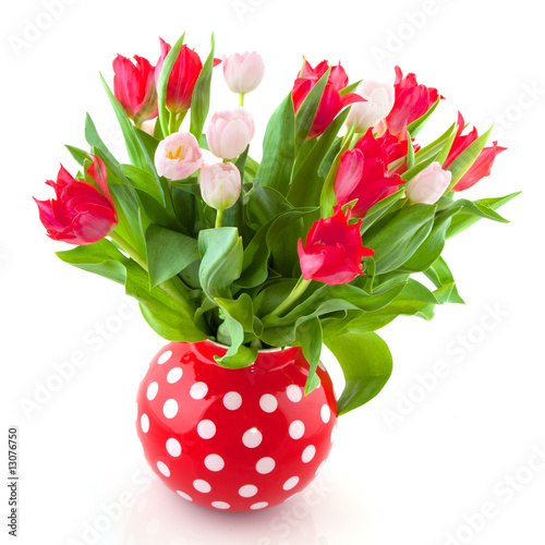 Wallpaper Mural Bouquet cheerful tulips Torontodigital.ca