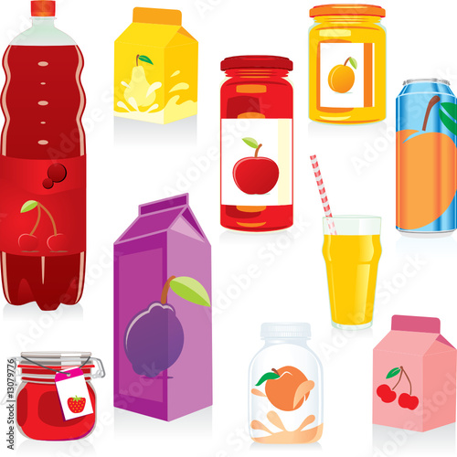 isolated fruit containers