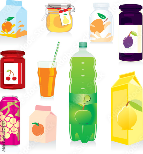 isolated fruit containers