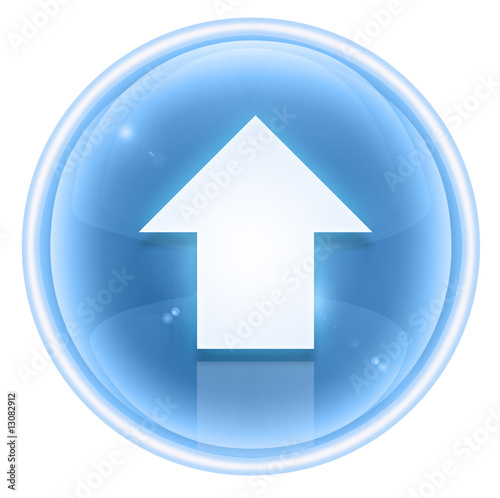 Free Download Arrow up icon ice, isolated on white background. - GFXLoad