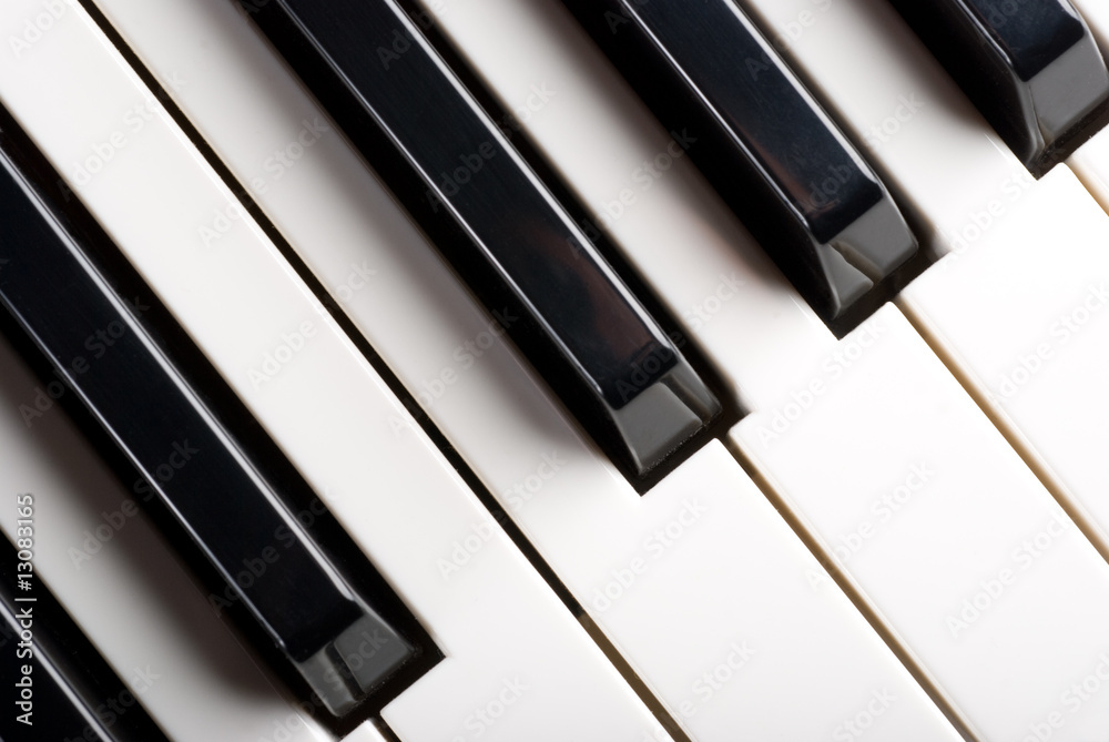 Naklejka premium Touches de piano