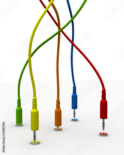 Colored plugs photo