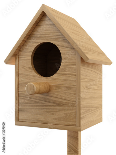 wooden birdhouse