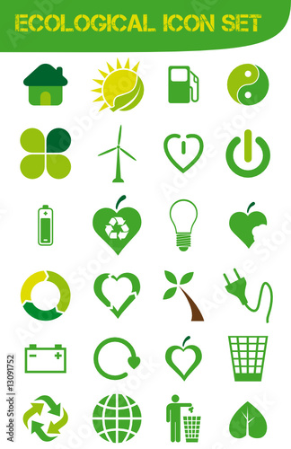 ecological icon set