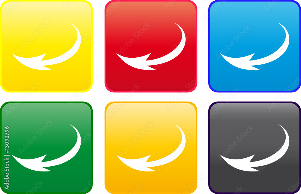 Obraz premium Arrow web button