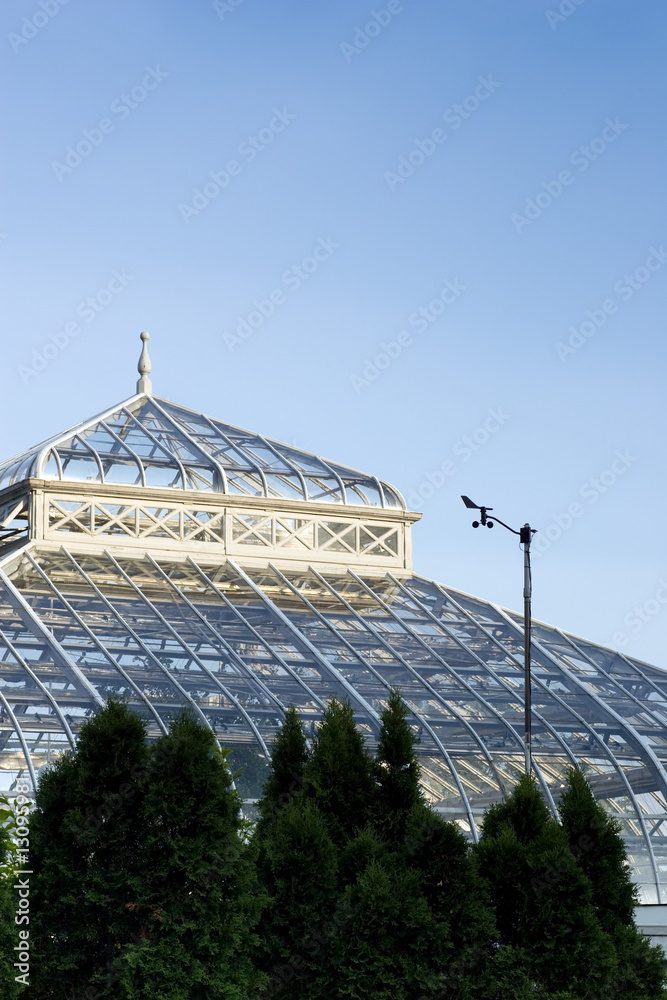 Top of a greenhouse