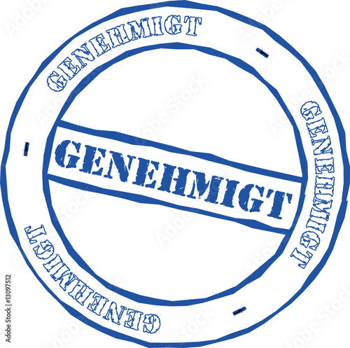 Stempel Genehmigt photo