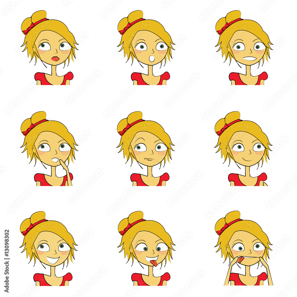 9 femmes expressions 9 femmes expressions