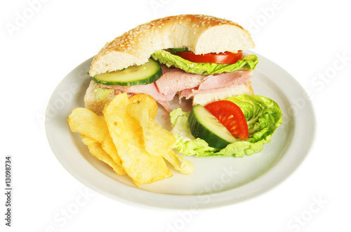 Ham salad roll