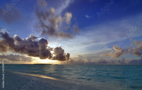Sunset in the Maldives, HDR