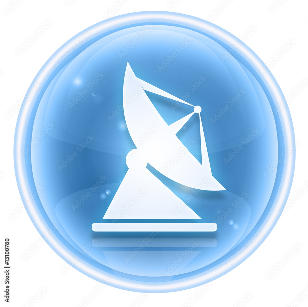 Antenna icon ice, isolated on white background Antenna icon ice, isolated on white background