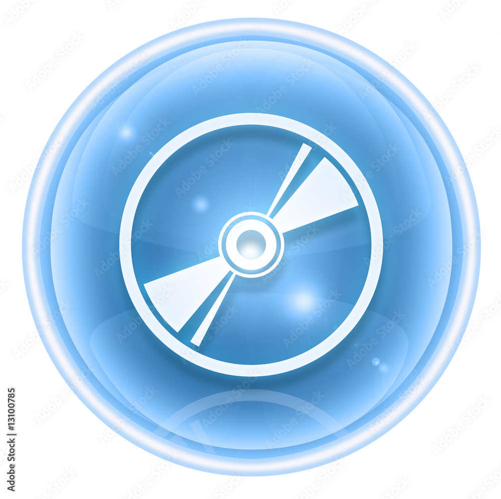 Compact Disc icon ice, isolated on white background Compact Disc icon ice, isolated on white background