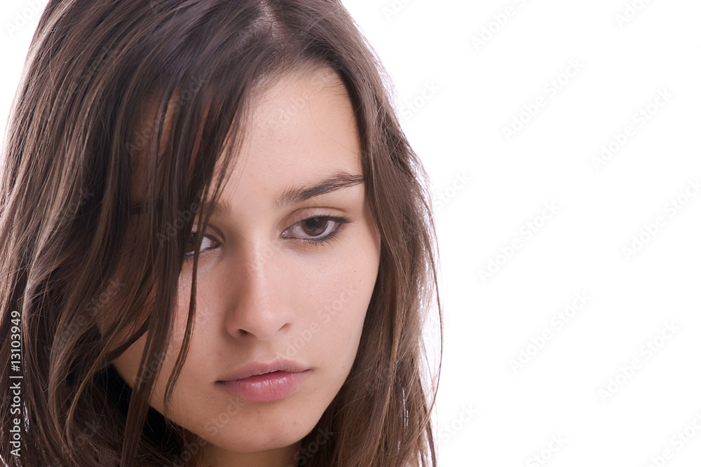 young sad girl portrait young sad girl portrait