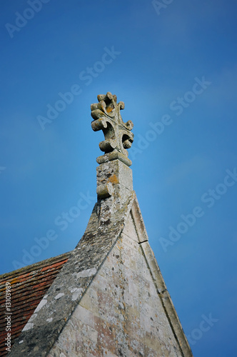 Ancient cross atop chapel
