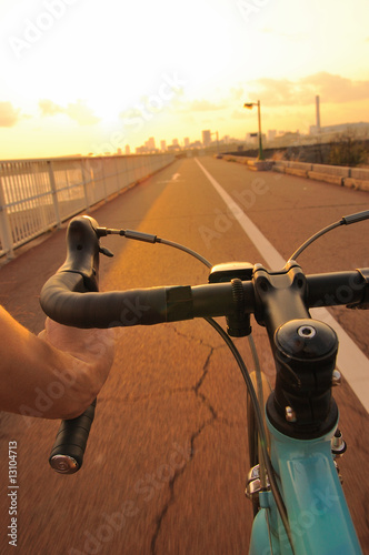 夕焼サイクリング