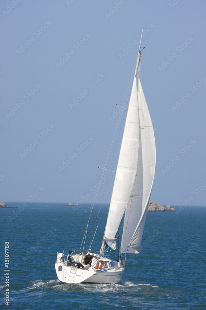 boat waiting in the sea