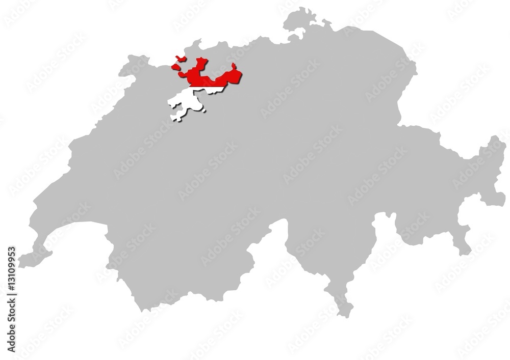 Kanton Basel Land auf Schweiz