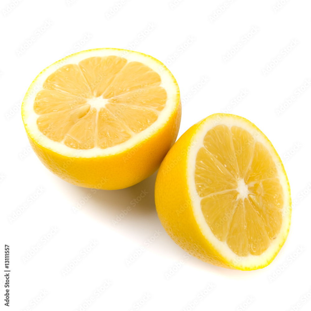 fresh lemon halves fresh lemon halves