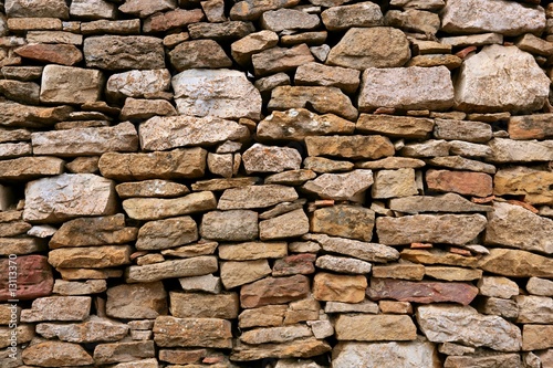Masonry in Spain, old stone walls