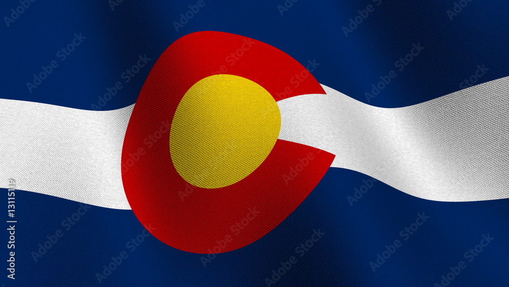 Seamless loop of the Colorado state flag