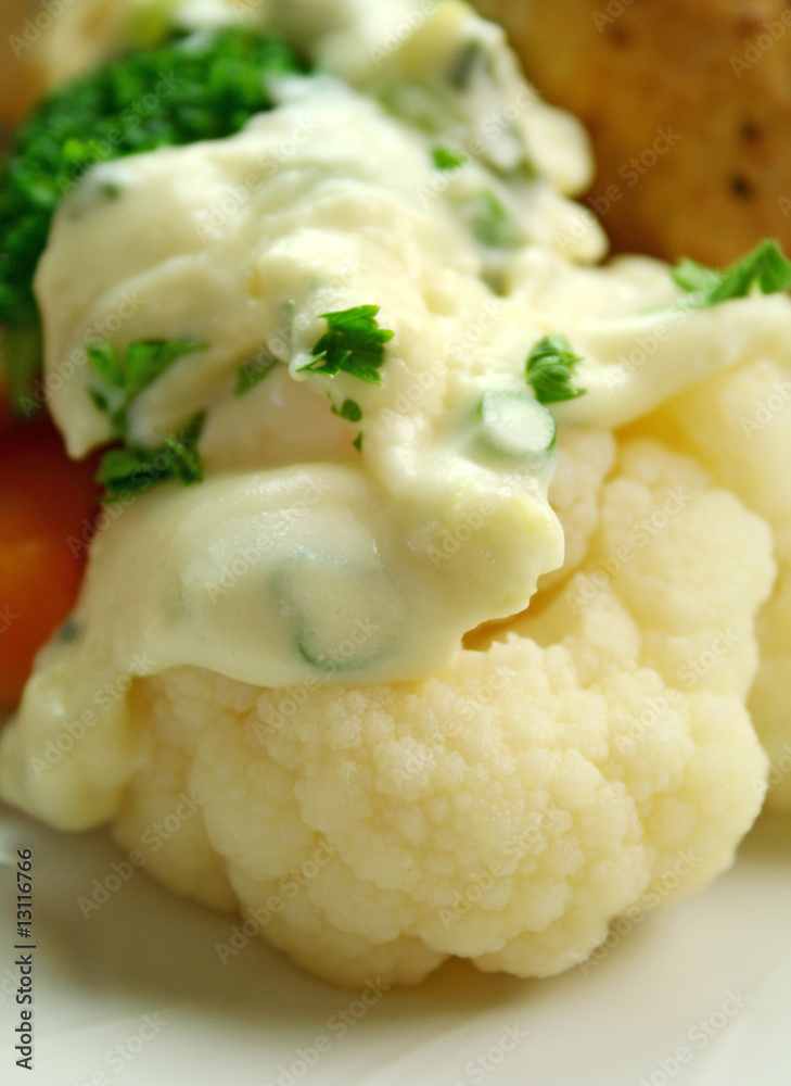 Cauliflower And White Sauce Cauliflower And White Sauce