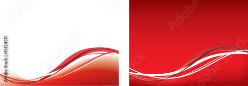 red wave background