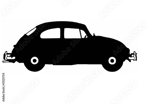 silhouette of a car isolated vector illustration