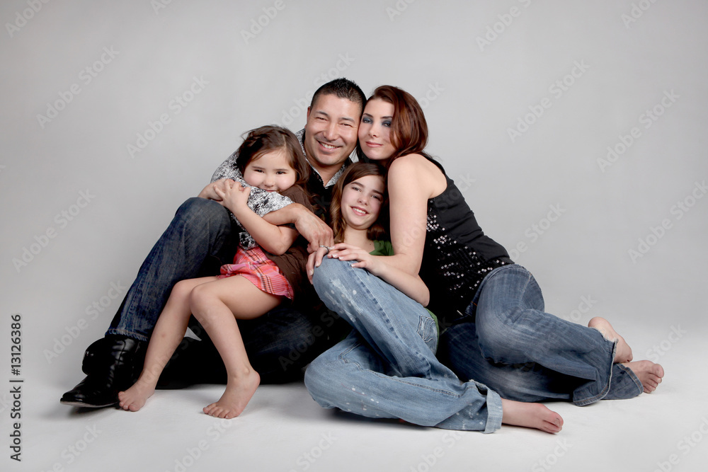 Happy Smiling Family Portrait Happy Smiling Family Portrait