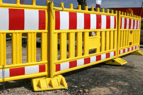 Absperrung Baustelle