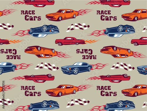 Race Cars seamless