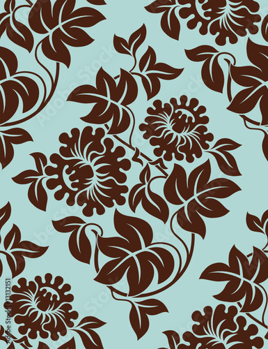 Seamless floral background. Vector illustration.