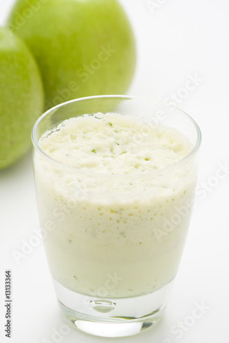 fresh fruit milk shake apple