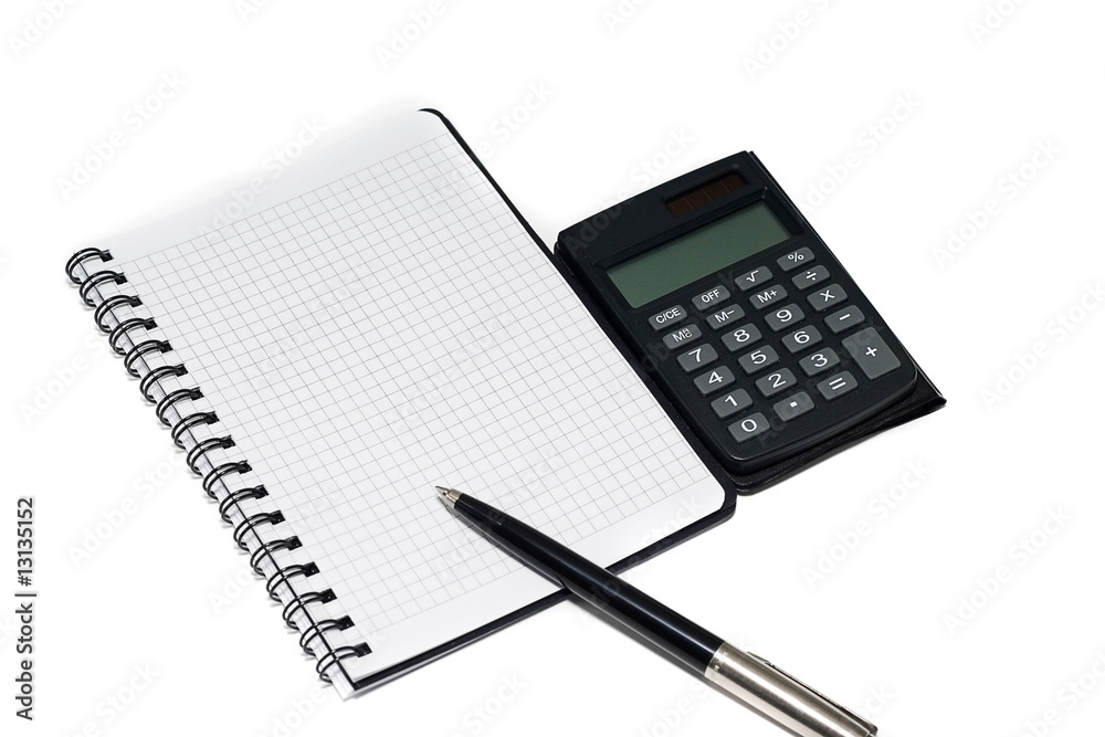 pen and calculator with notepad pen and calculator with notepad