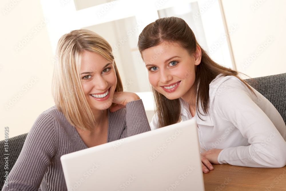 Student series - Two students with laptop Student series - Two students with laptop