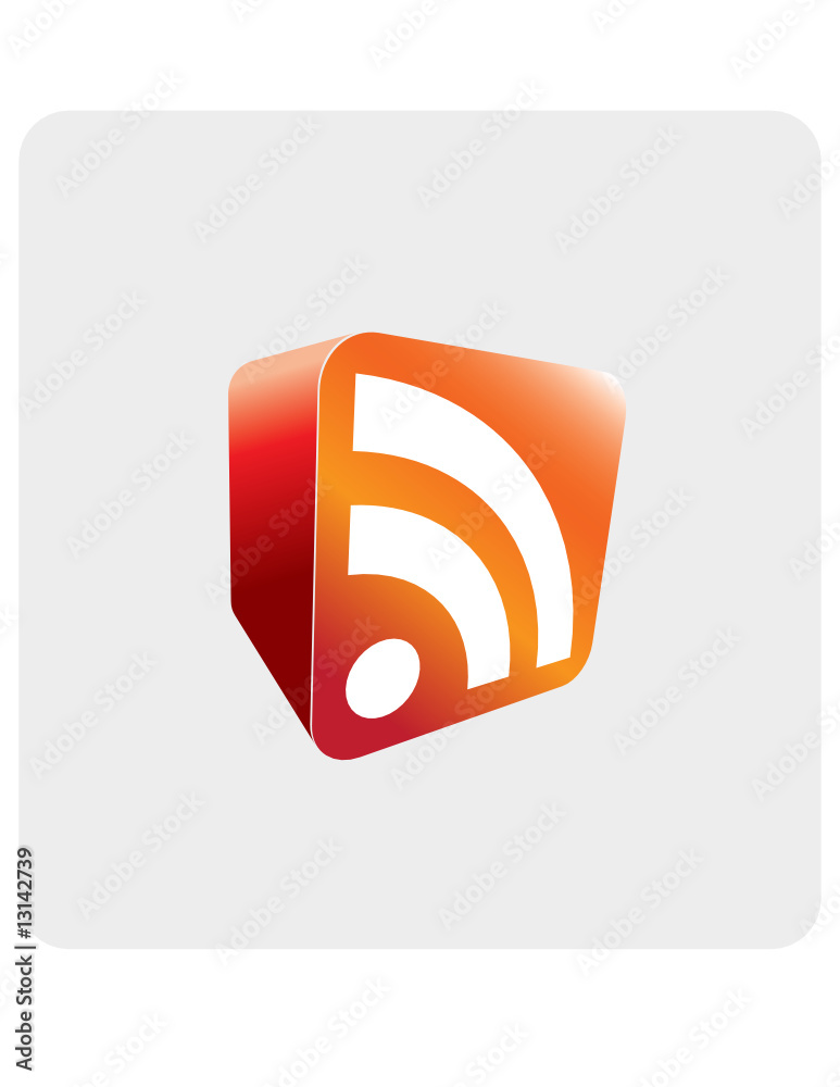 rss 3d icon rss 3d icon