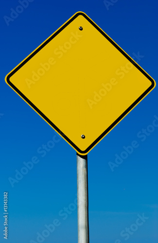 Blank Road Sign