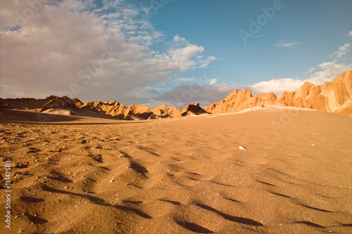 Rocks formations in death valley  Atacama desert  Chile