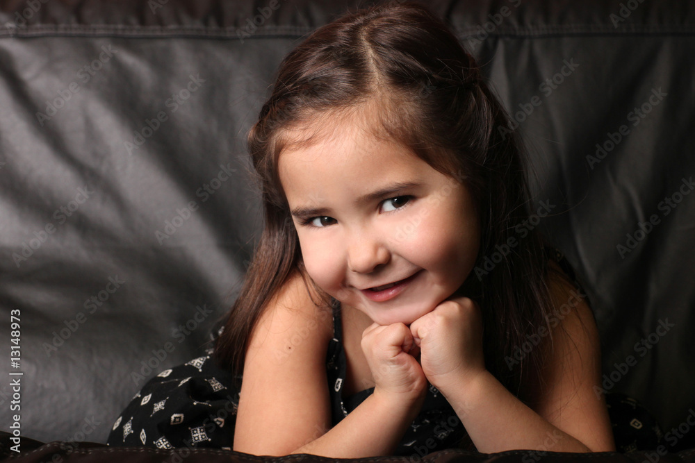 Adorable Child With Sweet Smile Adorable Child With Sweet Smile