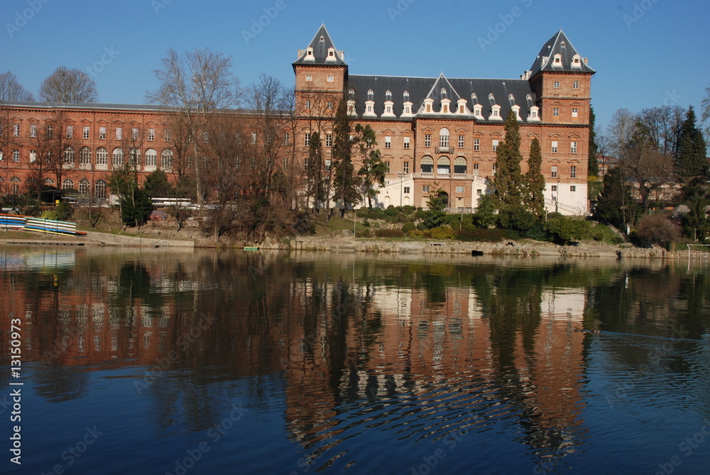 Obraz premium Castello del Valentino veduta posteriore