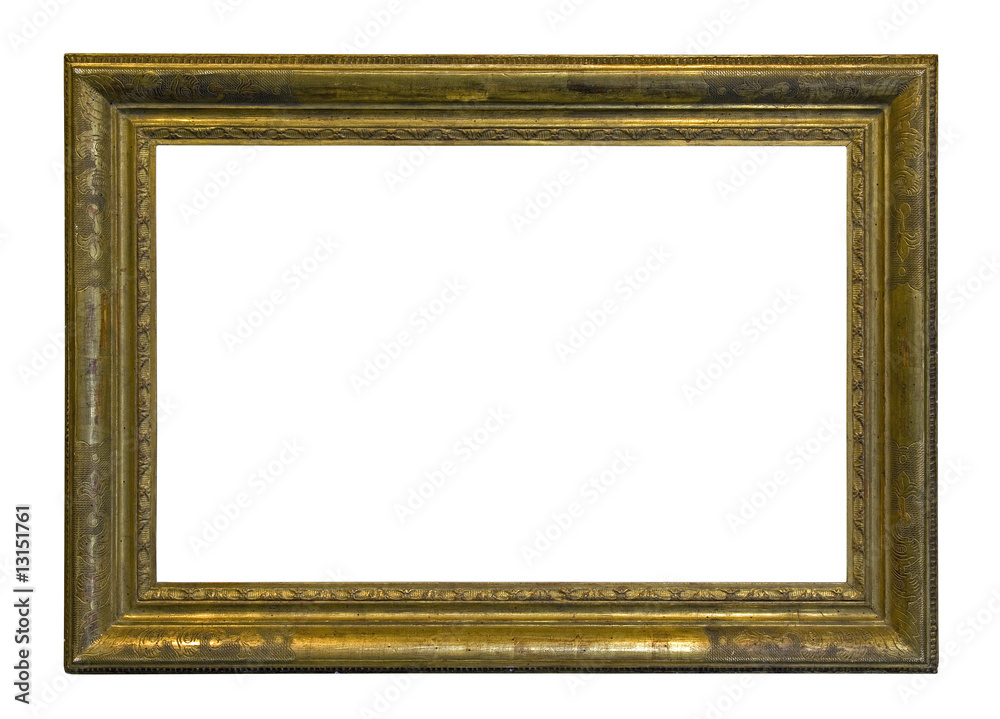 Antique picture frame with clipping path Antique picture frame with clipping path