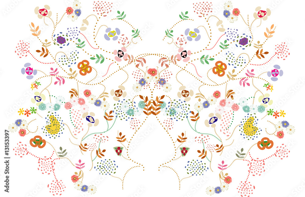 Abstract floral design.