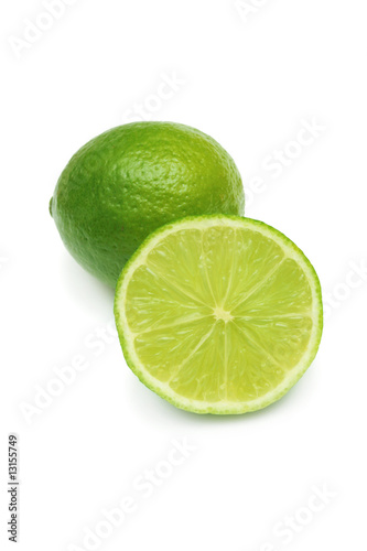 Lime isolated on white.