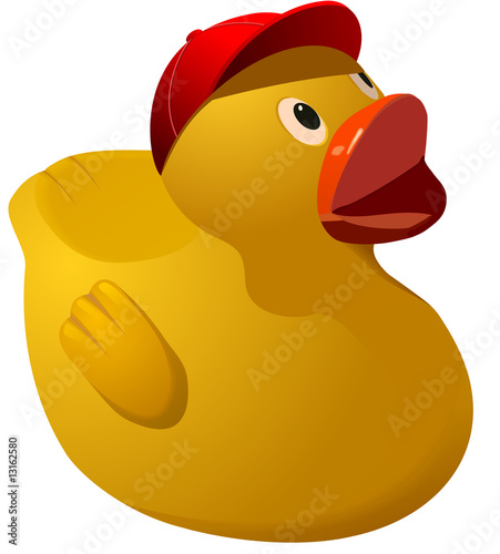 Rubber ducky  with cap