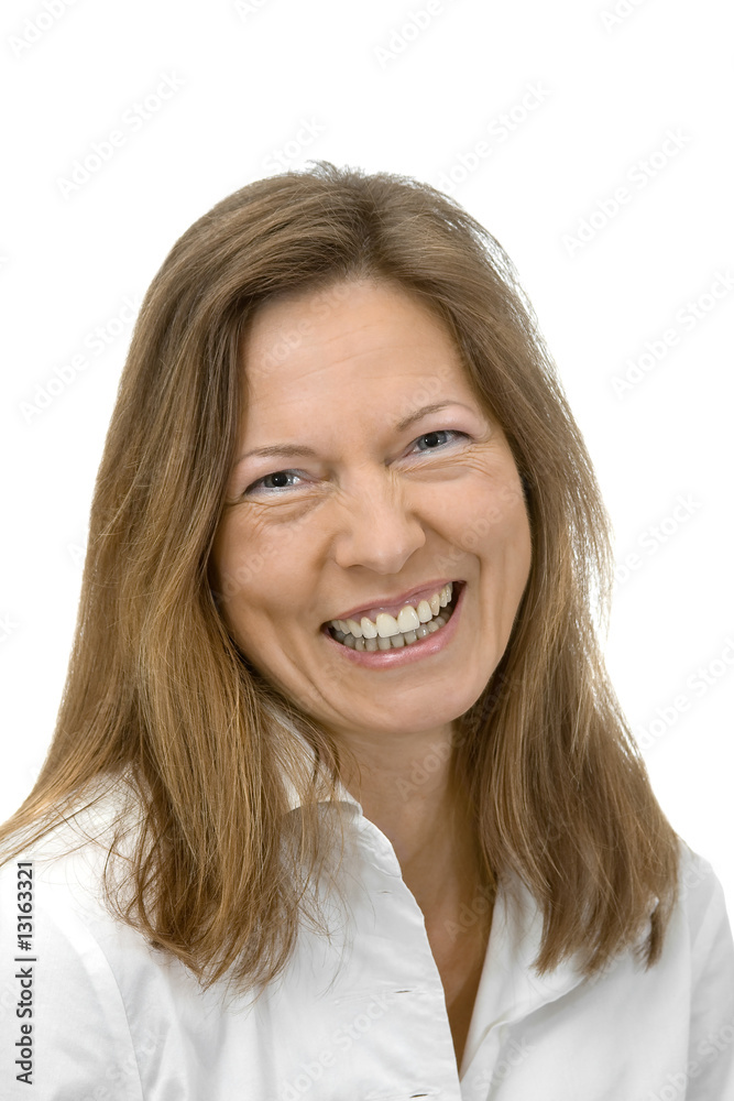Lachende junge Frau Lachende junge Frau
