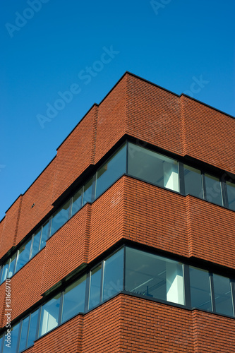 Brick office building