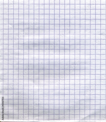 page de carnet de brouillon à petits carreaux