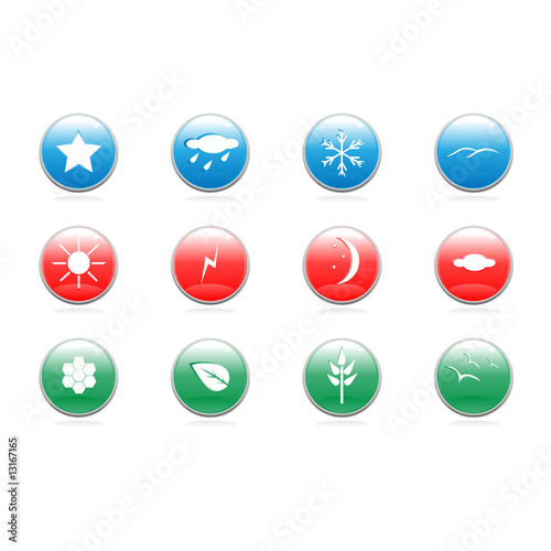 Free Download Web buttons nature set - GFXLoad